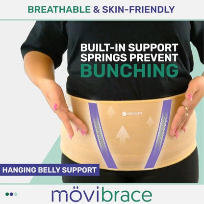 Movibrace Abdominal Support Belt Hanging Belly Panniculus Support XXXL - size: XXX-Large