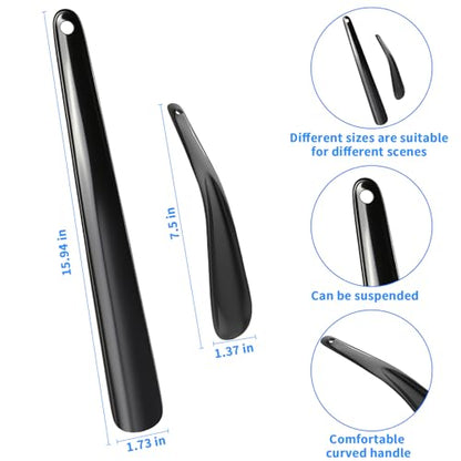 7.67" & 15.74" Shoe Horn, Shoe Horn Long Handle for Seniors
