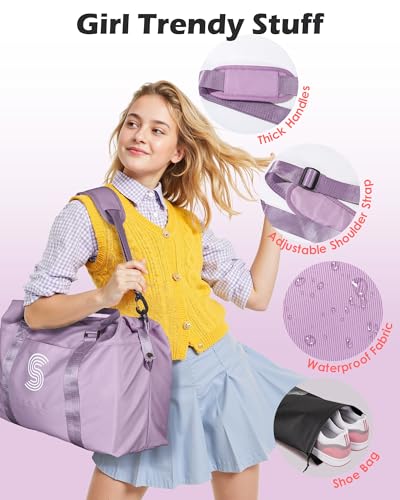 Initial Travel Duffel Bag,Sports Bag,Personalized Weekender Bags - color: Purple, style: J