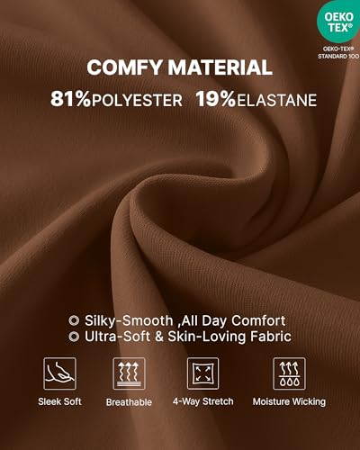 G4Free EverGoing Maternity Pants Over The Belly Pregnancy Joggers Workout - color: Dark Coffee, size: Medium