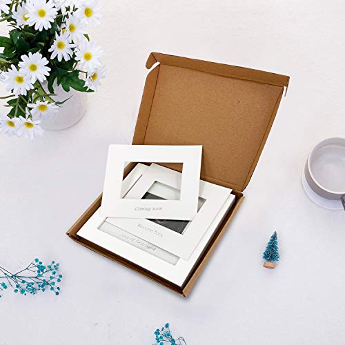IHEIPYE Baby Sonogram Photo Frame Ultrasound Picture Frame White - color: White with Silver Text, size: Single Opening - 1 Pack