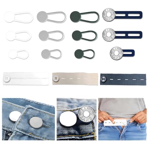 15PCS Button Extenders for Jeans,Pants Button Extender for Women Men,3Style - color: Style B_15PCS, 3 Styles