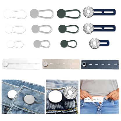 15PCS Button Extenders for Jeans,Pants Button Extender for Women Men,3Style - color: Style B_15PCS, 3 Styles