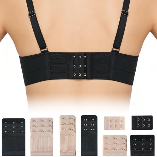 16/32 Pcs Bra Extenders, Women Ladies Stretchy Bra Band Extension 2 Hooks / 3 Hooks, Lingeries Bra Strap Extender - color: 32pcs-multicolor