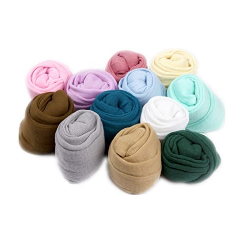 Coberllus Newborn Baby Photography Props Stretch Swaddle Wrap - color: Brown