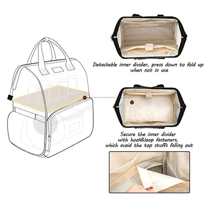 CURMIO Breast Pump Backpack Compatible for Spectra S1, S2, Medela, Black - color: Black