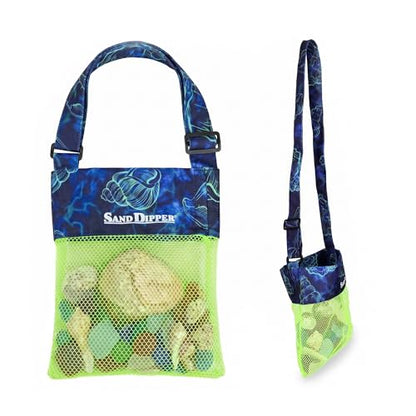 Sand Dipper Shell Collecting Beach Bag (Adjustable Shoulder) - style: Adjustable Shoulder