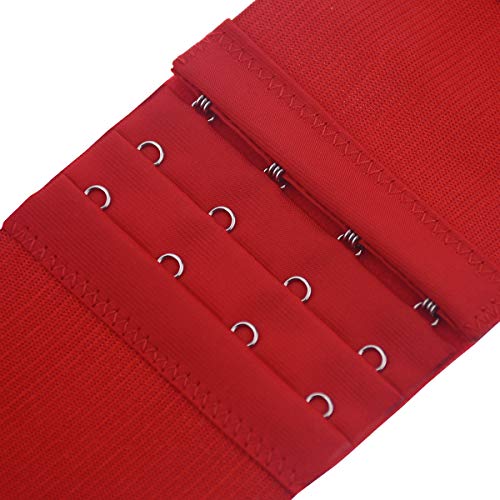Women Elastic Bra Extender 4 Hook 3 Rows Extension Strap 5pcs