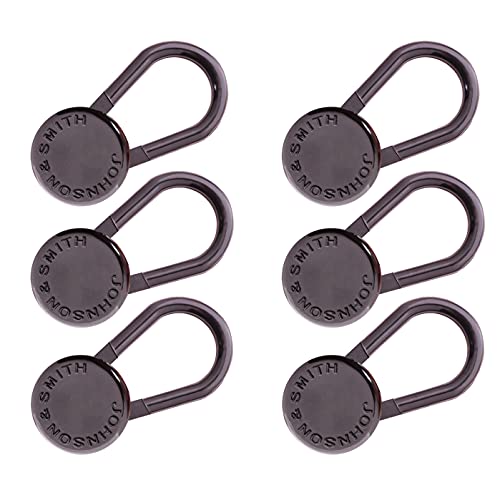 Flexible Button Pant Extenders (6-Pack) - Pant Waist Extenders for Men, Women - Comfortable Pant, Jeans Extenders - Discreet Waistband Stretcher - Portable Pant Expanders Kit