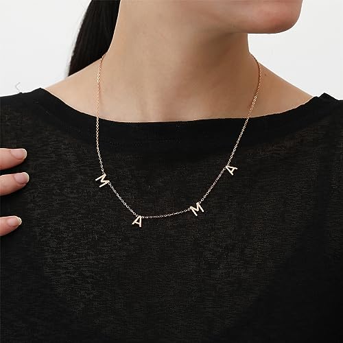 SKQIR Mama Necklaces for Women with Message Card - color: Rose Gold MAMA