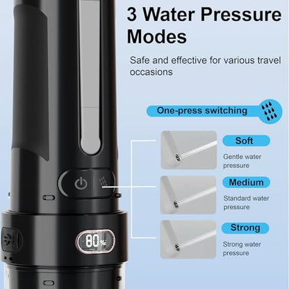 Electric Portable Bidet for Camping & Business Trips, Black - color: 4 Black
