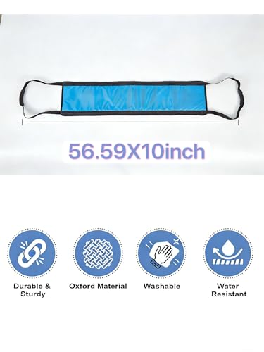 Transfer Sling with Padded Gait Belt for Elderly - Stand-Up for 500LBS - size: 10*15in