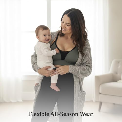 BLANQI Adjustable Racerback Nursing Bras for Women - Seamless Breastfeeding Bra with Removable Cups - color: Olive Green, size: Small