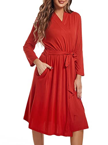 SUFEINI Maternity Robe with Matching Swaddle Blanket Set, Maternity Mommy Bathrobe Postpartum Robe Labor Gown - color: Aosa F02, size: X-Large