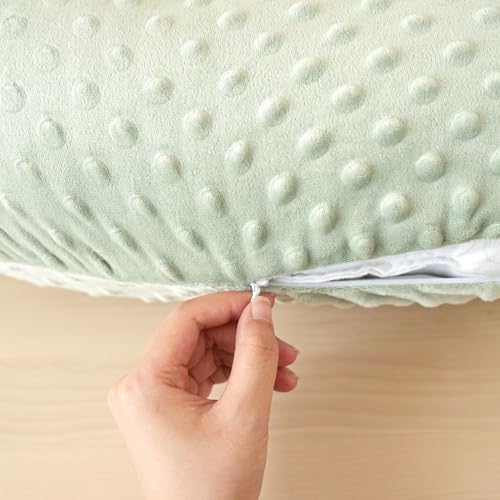 Konssy 2 Pack Nursing Pillow Covers, Soft Covers for Breastfeeding Pillows - color: Green, Woodland