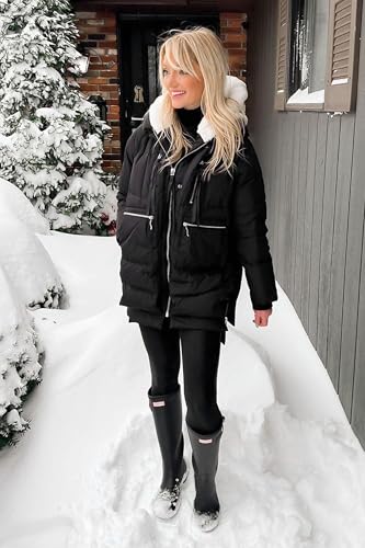 Orolay Women's Thickened Down Jacket - color: Black, size: Medium