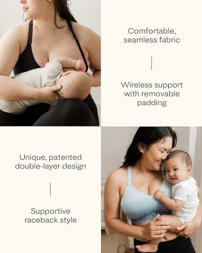 Kindred Bravely Sublime Low Impact Maternity Nursing Sports Bra, Racerback - color: Grey Heather, size: Small