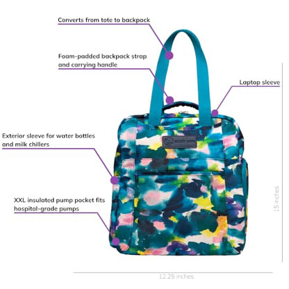 Sarah Wells Kelly Breast Pump Backpack Aquarelle - color: Watercolor