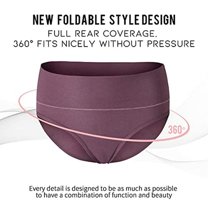 Mama Cotton Maternity Underwear Women's Foldable Pregnancy Panties Under The Bump Maternity Briefs Multi-Pack - color: Multicolor-c 6 Pack, size: Small