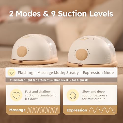 Heated Wearable Breast Pump W2, Hands-Free, 2-Pack, 24mm