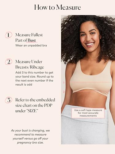HATCH The Skin to Skin Maternity Bra, Wireless - color: Sand, size: Large