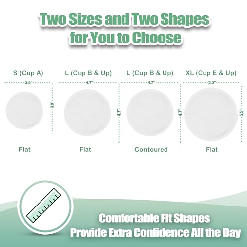 wegreeco Nursing Breast Pads (14 Pack) + Laundry Bag & Travel Storage Bag, 4.7 inch Option - Washable & Reusable Breastfeeding Nursing Pads (White, Plain Shape) - color: White, Plain Shape, size: Large