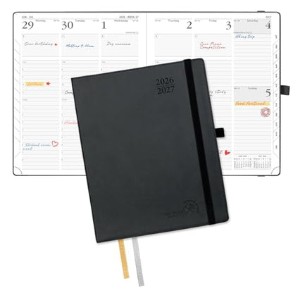 POPRUN Planner 2026-2027, Large-8.5" x 10.5", Academic Weekly Planner - color: Black, size: Large-8.5" x 10.5", style: Academic Year 2026-2027