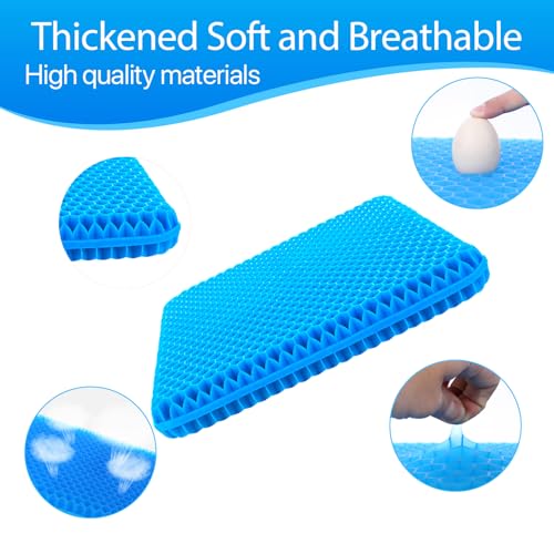 Gel Seat Cushion for Long Sitting, (Thick & Large) Cushion for Wheelchair