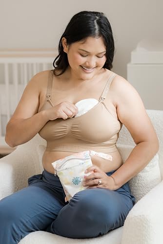 Kindred Bravely Simply Sublime Nursing Bra, Wireless Maternity Bra - color: Beige, size: X-Large