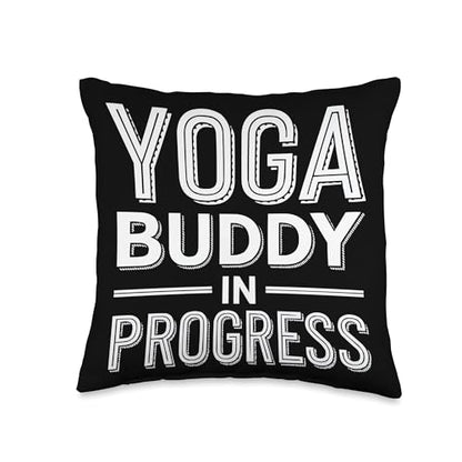 Prenatal Yoga Namaste Meditation Maternity Workout Pregnancy Throw Pillow