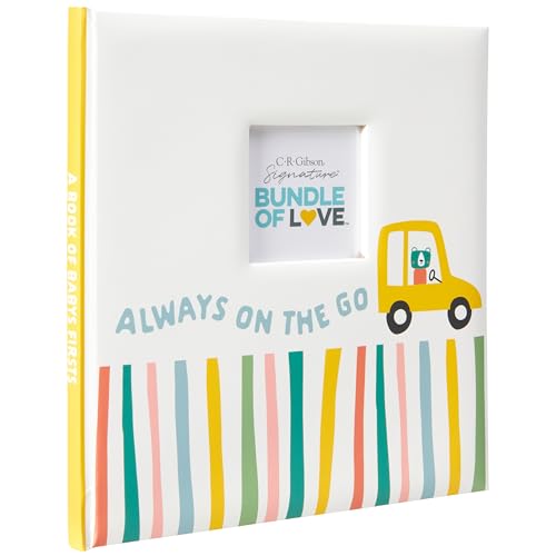 C.R. Gibson Baby Keepsake Memory Book, 9.5" x 10", Always on the Go - style: Always on the Go