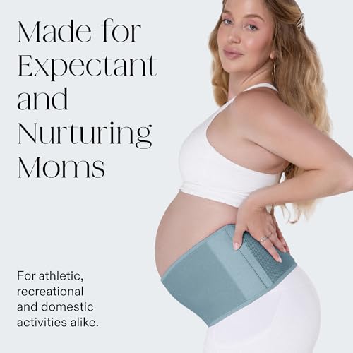Bala Belly Bands for Pregnant Women, Breathable Mesh Maternity Belt - color: Sea
