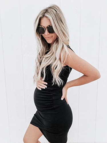 BTFBM Summer Dresses for Women Business Casual - color: Black, size: Medium