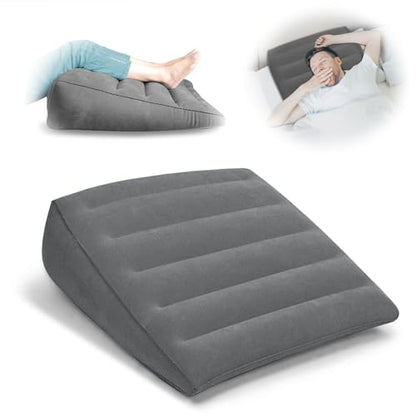 Inflatable Wedge Pillow for Travel, Camping & Indoor Sleep - color: Lightweight