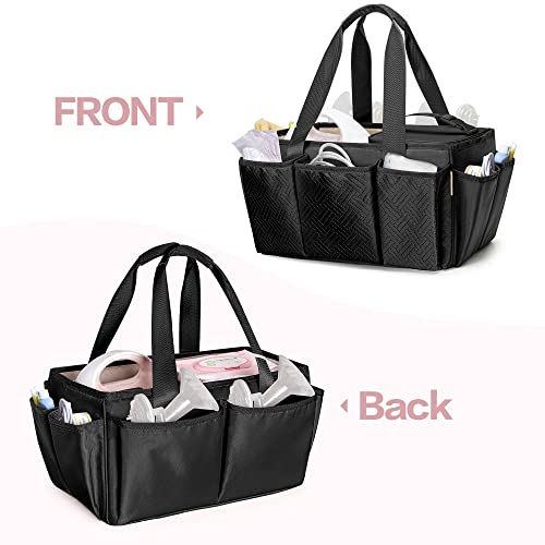 Fasrom Wearable Breast Pump Bag with Cooler Compartment and Ice Pack Bundle with Breast Pump Caddy Organizer Bag with Breastmilk Cooler