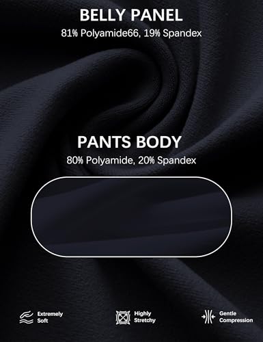 Mama Land Buttery Soft Maternity Flare Leggings - color: Navy Blue, size: X-Large