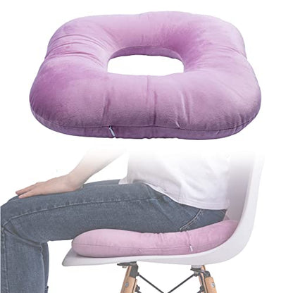 Hshbxd Donut Pillow, Tailbone Cushion for Wheelchair, Office and Travel - color: Pink
