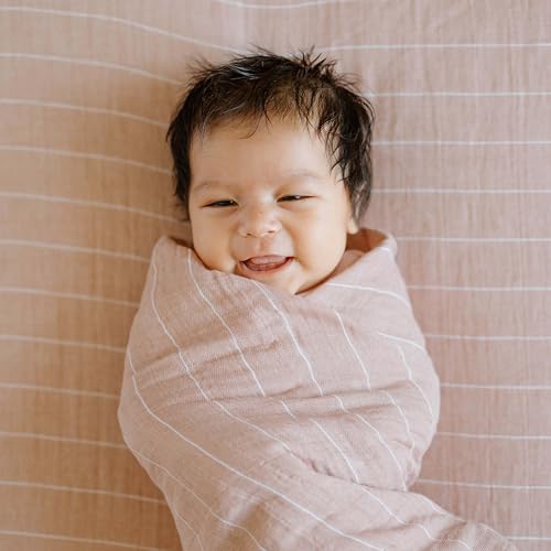 Blanket - color: Mauve Stripe