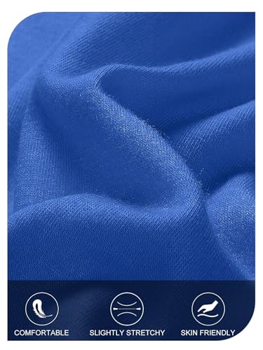 MEROKEETY Women's Summer Casual Tshirt Dress Short Sleeve Maxi Long Dresses - color: Royalblue, size: Medium