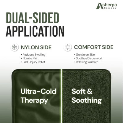 Flexible Hot and Cold Gel Pack, Large 11.5" x 14.5" - size: Large, style: Green