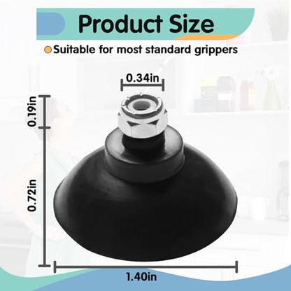 8 Pcs Replacement Gripper Cups Compatible with Arcmate EZ Reacher Accessory