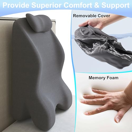 Wedge Pillow For Acid Reflux Relief,Bed Wedge Pillow for Sleeping - color: Black