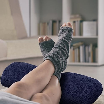 Recliner Leg Rest Cushion Sofa Footrest Pillow with Cover, Dark Blue, 1 Pcs - color: Dark Blue