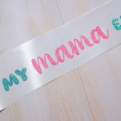 Decorit In My MAMA Era Sash, Mom-to- Be Sash for Baby Shower, Gender Reveal