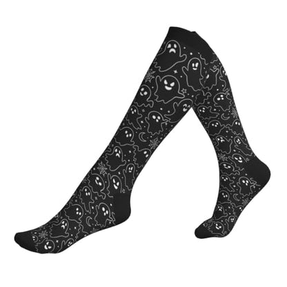 Compression Socks Women and Men 15-20mmHg-Circulation Support Socks for Athletic Running Cycling - color: Ghost