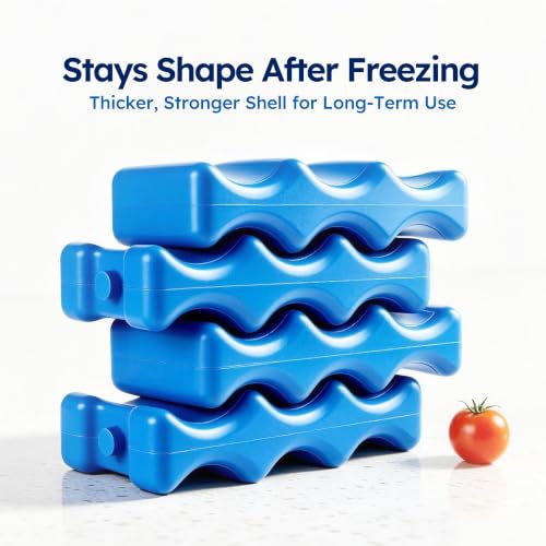 Ice Packs for Cooler & Breast Milk Storage, Reusable Contoured Freezer Pack - size: 2-Pack