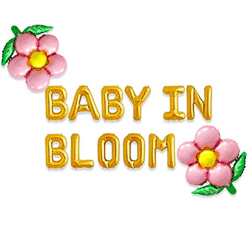 JeVenis Baby in Bloom Baby Shower Decorations Floral Backdrop Decoration