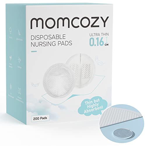 Momcozy Ultra-Thin Disposable Nursing Pads, Ultra-Absorbent No-Leak, 200PCS - size: 200 Count(Pack of 1)