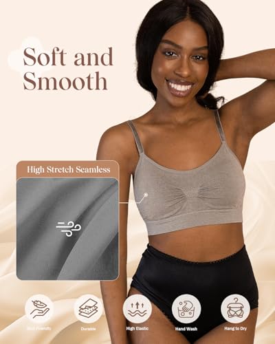 Coobie Seamless Scoopneck Bra - color: Sage Green, size: Large