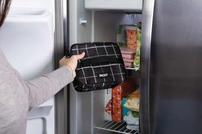 PackIt Freezable Breastmilk Cooler & Formula Cooler, Black Grid - color: Black Grid